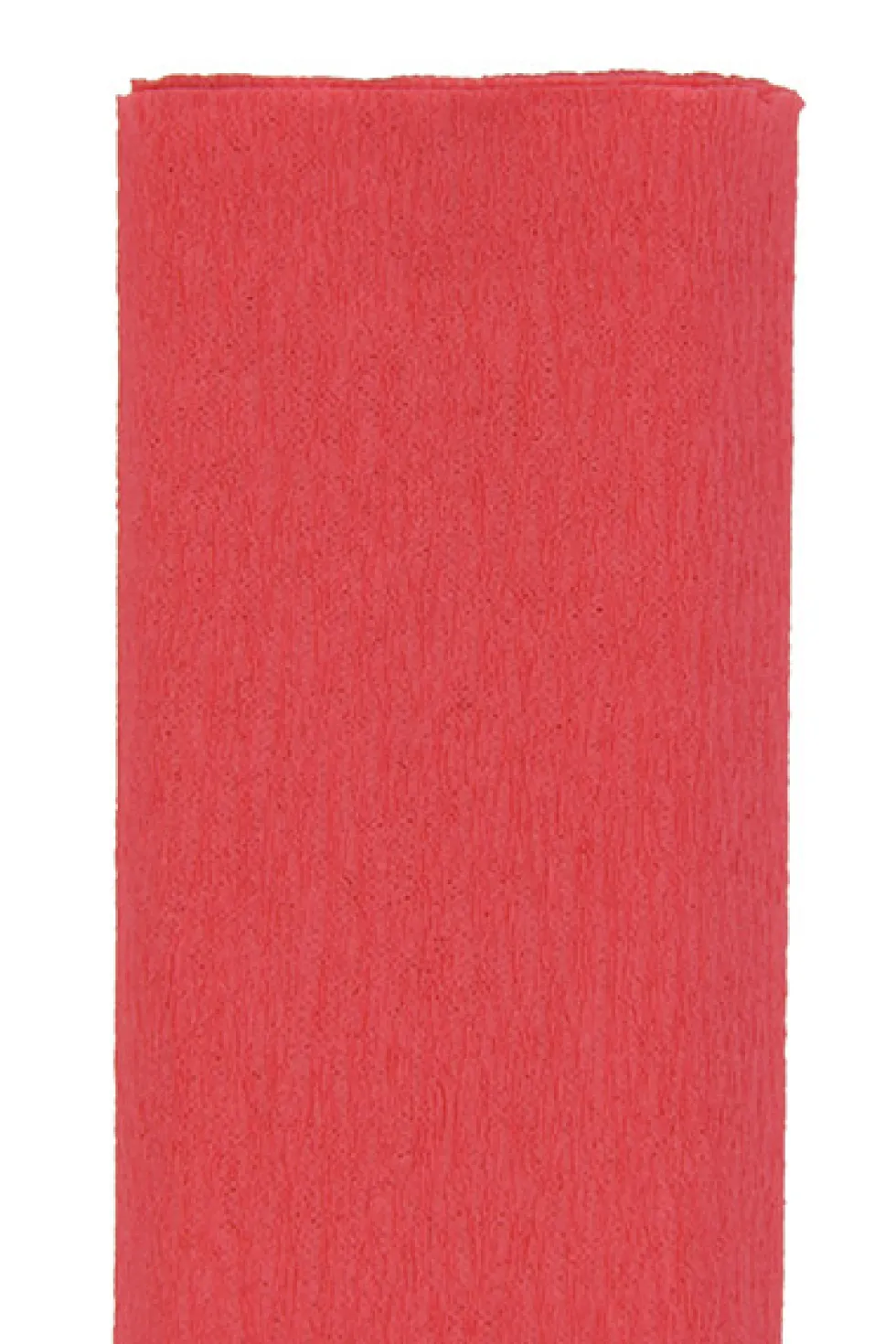 Bibuła marszczona - koralowa czerwona, 50 x 200 cm