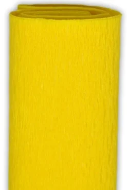 Bibuła marszczona - żółta, 50 x 200 cm