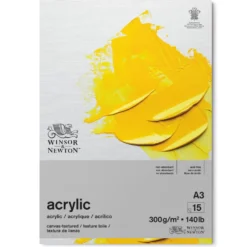 Blok do akryli Acrylic - Winsor & Newton - canvas, A3, 300g, 15 ark.