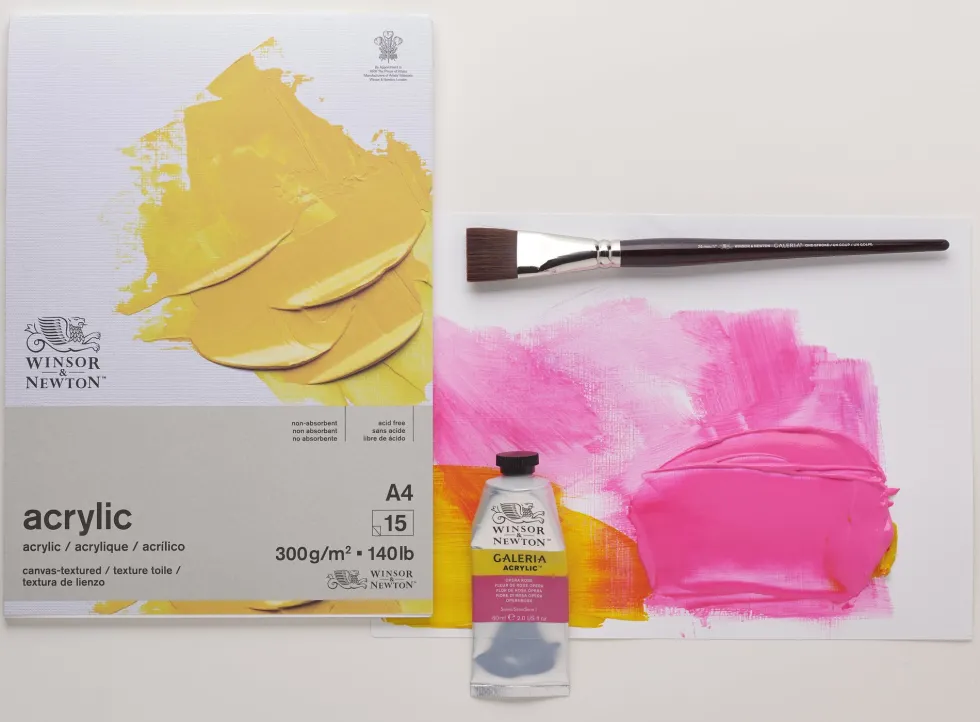 Blok do akryli Acrylic - Winsor & Newton - canvas, A3, 300g, 15 ark.
