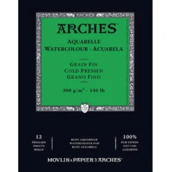 Blok do akwareli A5 - Arches - cold pressed 300 g 12 ark.