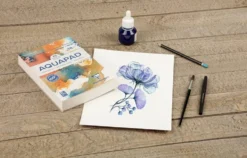 Blok do akwareli na spirali Aquapad Watercolour - Clairefontaine - A5, 300 g, 25 ark.