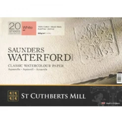 Blok do akwareli Saunders Waterford - hot press, 36 x 26 cm, 300 g, 20 ark.