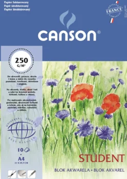 Blok do akwareli Student A4 - Canson - 250 g, 10 ark.