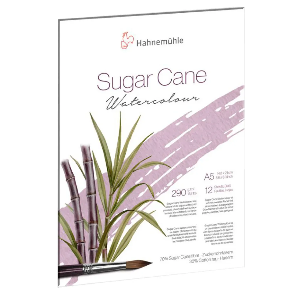 Blok do akwareli Sugar Cane Watercolour - Hahnemühle - A5, 290 g, 12 ark.