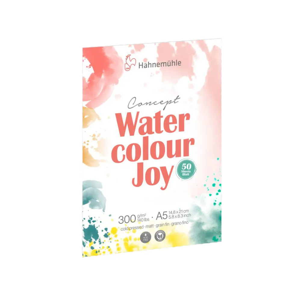 Blok do akwareli Watercolour Joy A5 - Hahnemühle - 300 g 50 ark.
