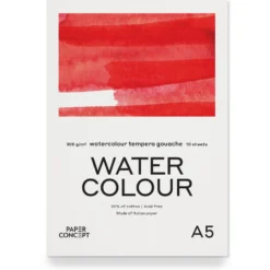 Blok do akwareli Watercolour - PaperConcept - cold press A5 300 g 10 ark.