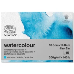Blok do akwareli - Winsor & Newton - cold press, A6, 300g, 15 ark.