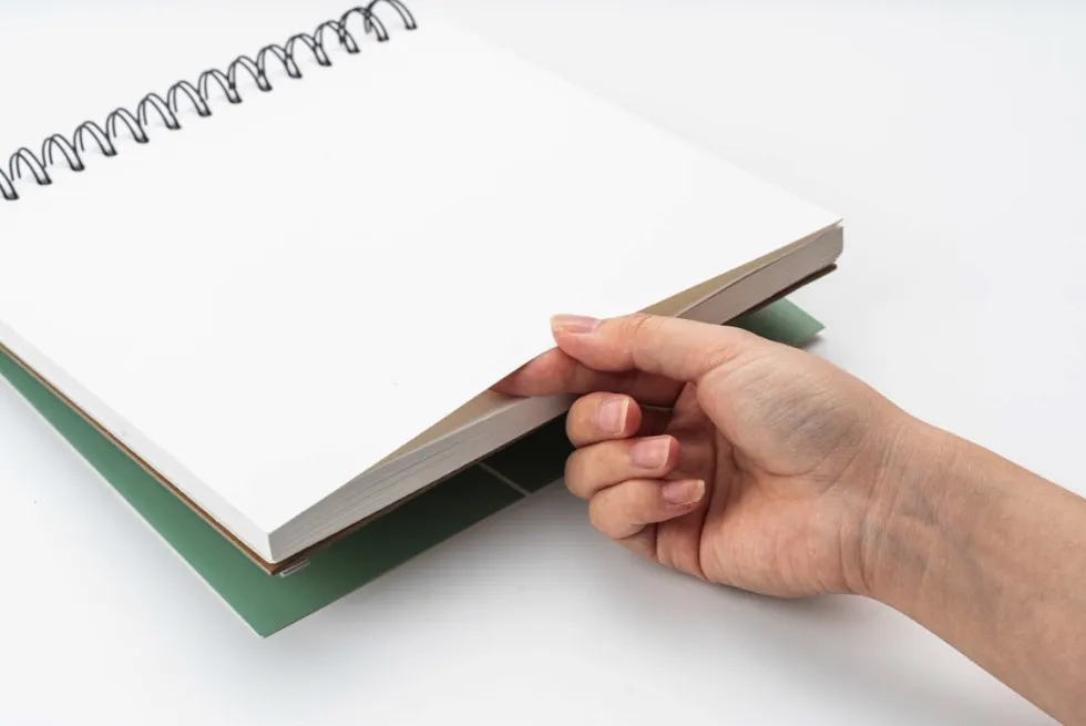 Blok do gwaszy na spirali 21,6 x 21,6 cm - HIMI - Green 160 g 50 ark.