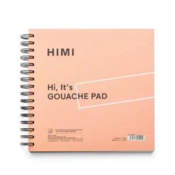 Blok do gwaszy na spirali 21,6 x 21,6 cm - HIMI - Pink 160 g 50 ark.