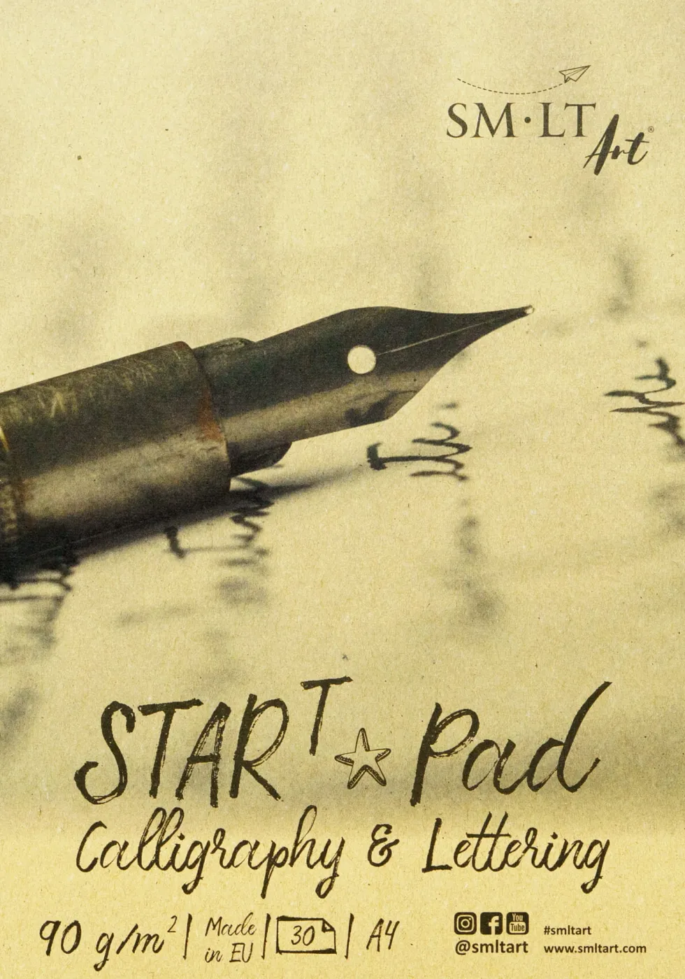 Blok do kaligrafii i letteringu Start Pad - SM-LT - A4, 90 g/m2, 30 ark.