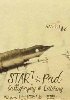 Blok do kaligrafii i letteringu Start Pad - SM-LT - w linie, A5, 90 g/m2, 30 ark.