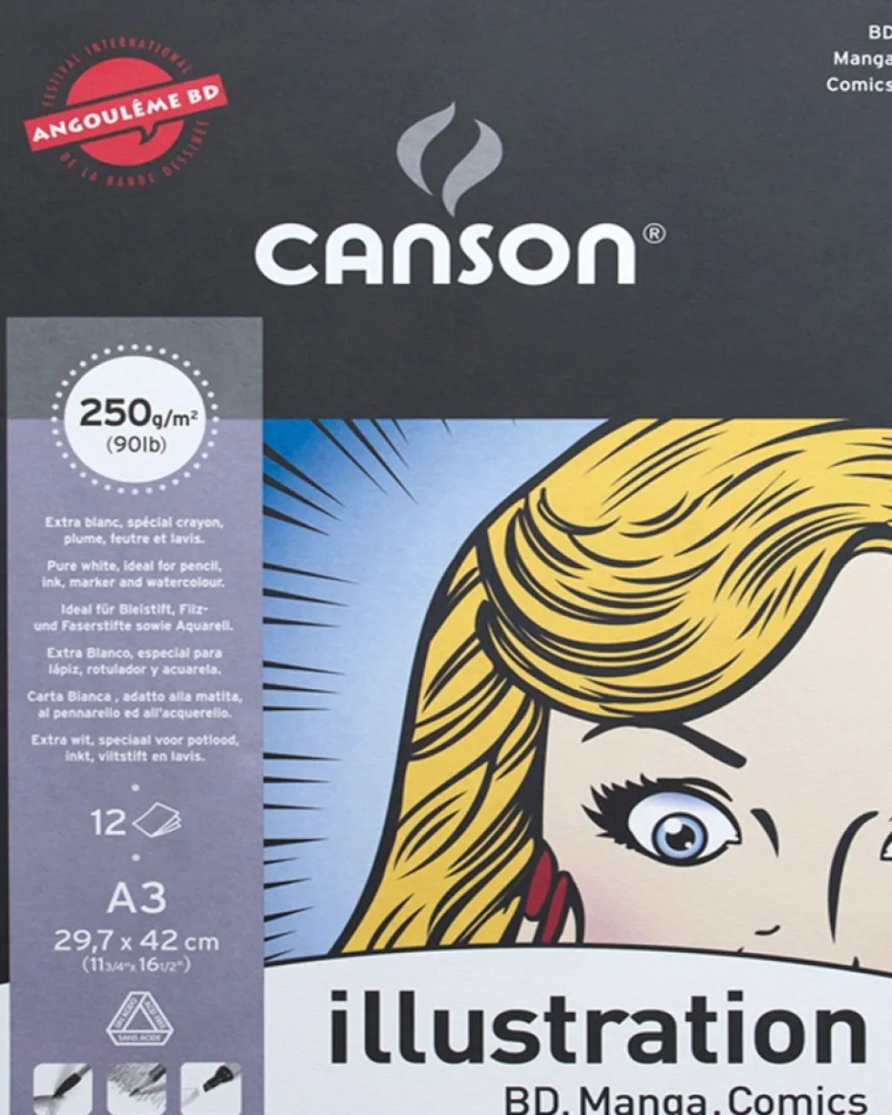 Blok do komiksów Illustration A3 - Canson - 250 g, 12 ark.