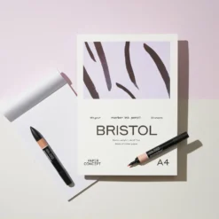 Blok do kredek i tuszu Bristol - PaperConcept - smooth A4 190 g 20 ark.
