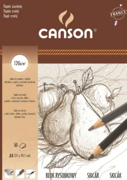 Blok rysunkowy A4 - Canson - 120 g, 50 ark.