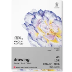 Blok rysunkowy Drawing Pad - Winsor & Newton - smooth, A4, 220g, 25 ark.