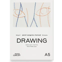 Blok rysunkowy Drawing - PaperConcept - medium grain A5 120 g 50 ark.