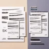 Blok szkicowy Sketching na spirali - PaperConcept - medium grain A5 90 g 50 ark.