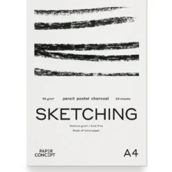 Blok szkicowy Sketching - PaperConcept - medium grain A4 90 g 50 ark.