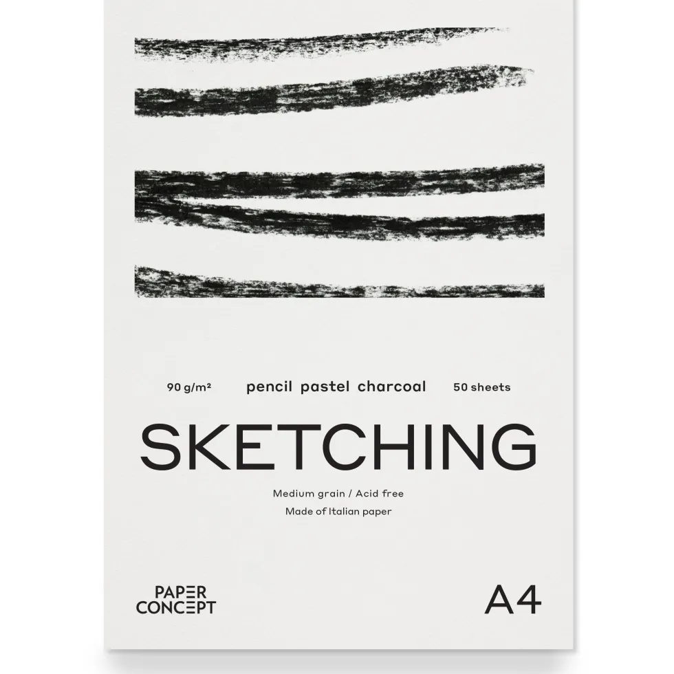Blok szkicowy Sketching - PaperConcept - medium grain A4 90 g 50 ark.