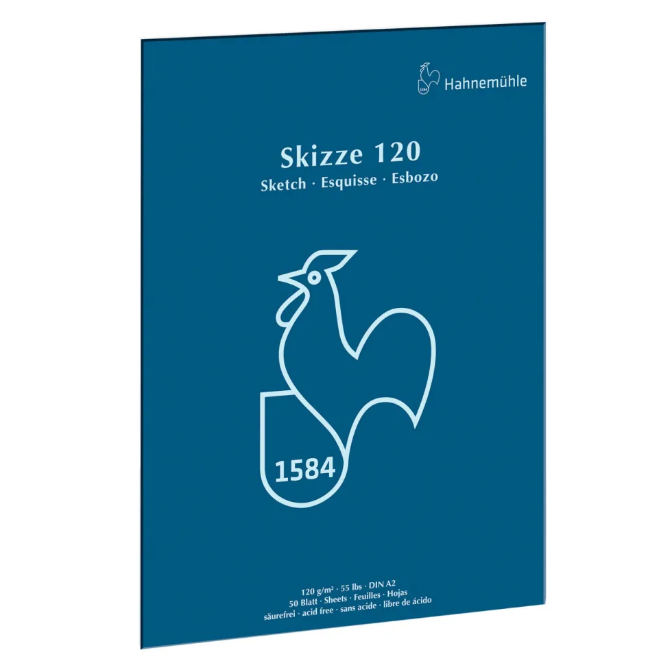 Blok szkicowy Skizze - Hahnemühle - A2, 120 g, 50 ark.
