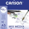 Blok uniwersalny Mix Media Imagine A5 - Canson - 200 g, 50 ark