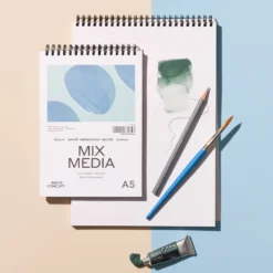 Blok uniwersalny Mix Media na spirali - PaperConcept - medium grain A4 250 g 25 ark.