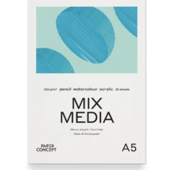 Blok uniwersalny Mix Media - PaperConcept - medium grain A5 250 g 25 ark.