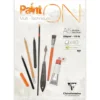 Blok uniwersalny Paint'On Mixed Media - Clairefontaine - śnieżnobiały, A5, 250g, 40 ark.