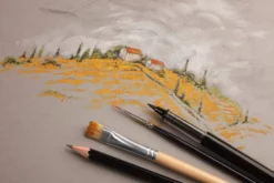Blok uniwersalny Paint'On Mixed Media - Clairefontaine - szary, A3, 250g, 30 ark.