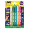 Brokat w kleju świecący w ciemności - UHU - 5 kolorów x 10 ml