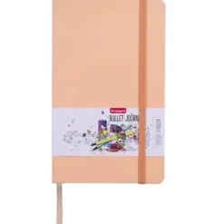 Bullet Journal - Bruynzeel - Peach, w kropki, 140 g, 64 ark.