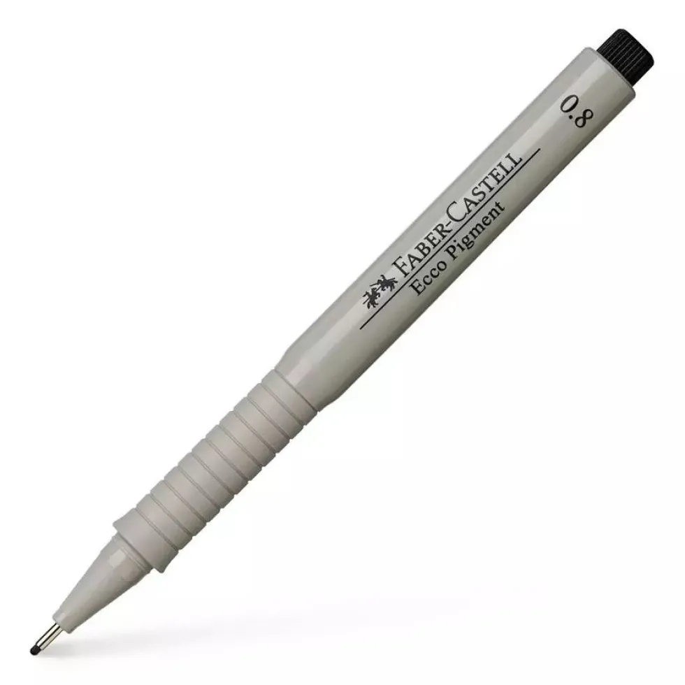 Cienkopis Ecco Pigment - Faber Castell - czarny, 0,7 mm