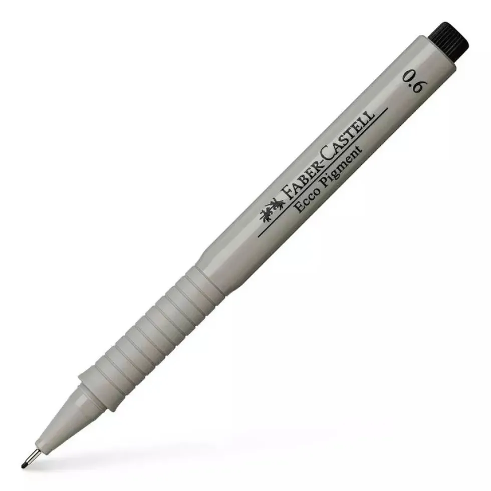 Cienkopis Ecco Pigment - Faber Castell - czarny, 0,6 mm
