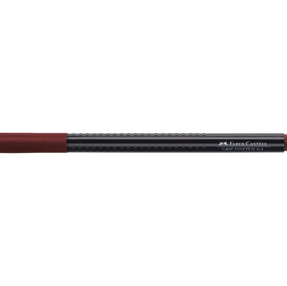 Cienkopis Grip Finepen - Faber-Castell - brązowy