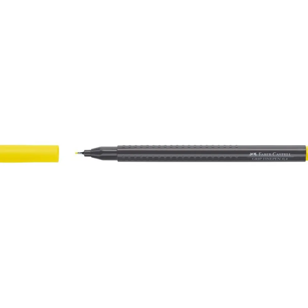 Cienkopis Grip Finepen - Faber-Castell - jasnożółty
