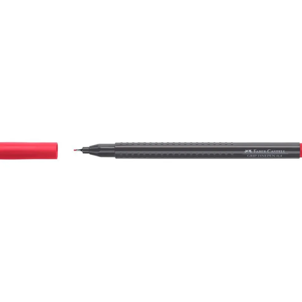 Cienkopis Grip Finepen - Faber-Castell - karminowy