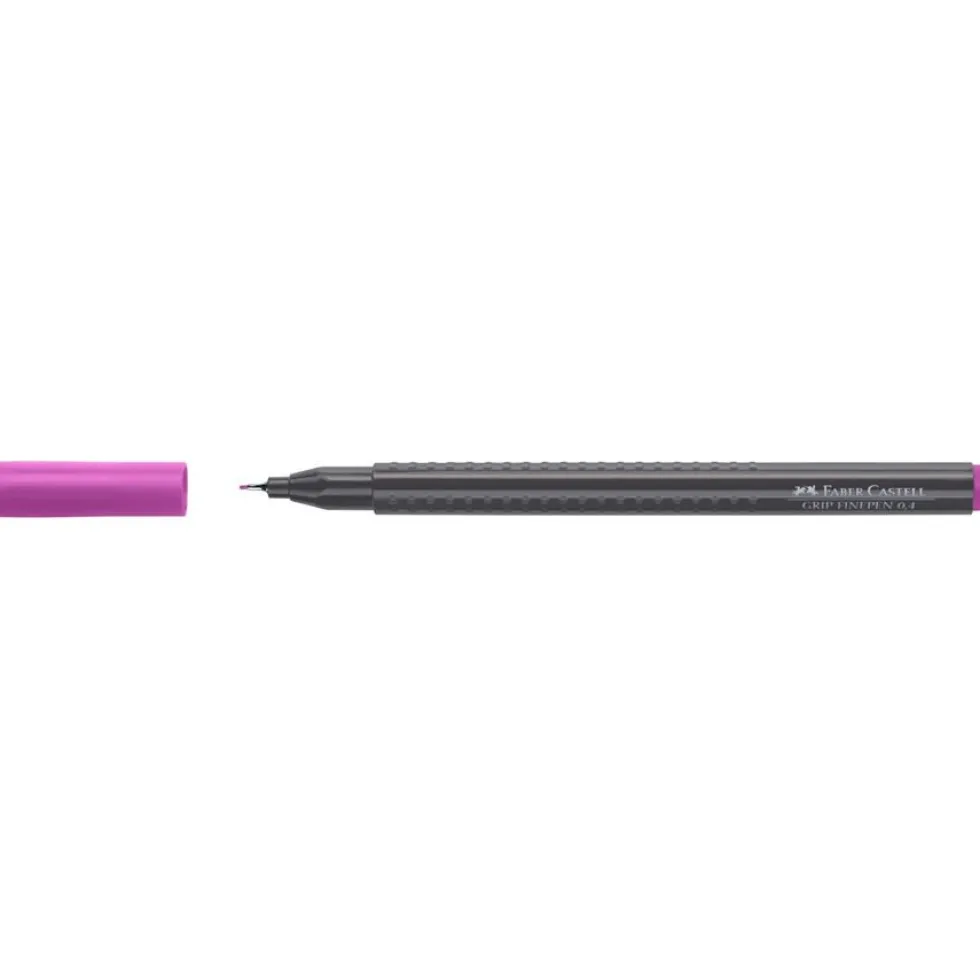 Cienkopis Grip Finepen - Faber-Castell - śliwkowy
