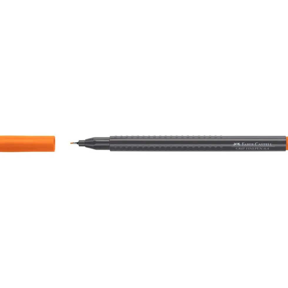 Cienkopis Grip Finepen - Faber-Castell - pomarańczowy