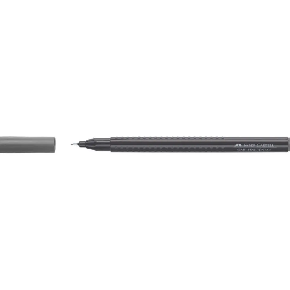 Cienkopis Grip Finepen - Faber-Castell - szary