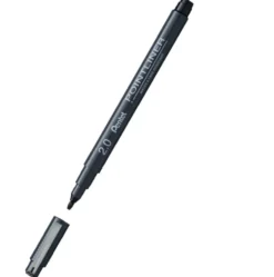 Cienkopis kalibrowany Pointliner - Pentel - czarny, 2 mm