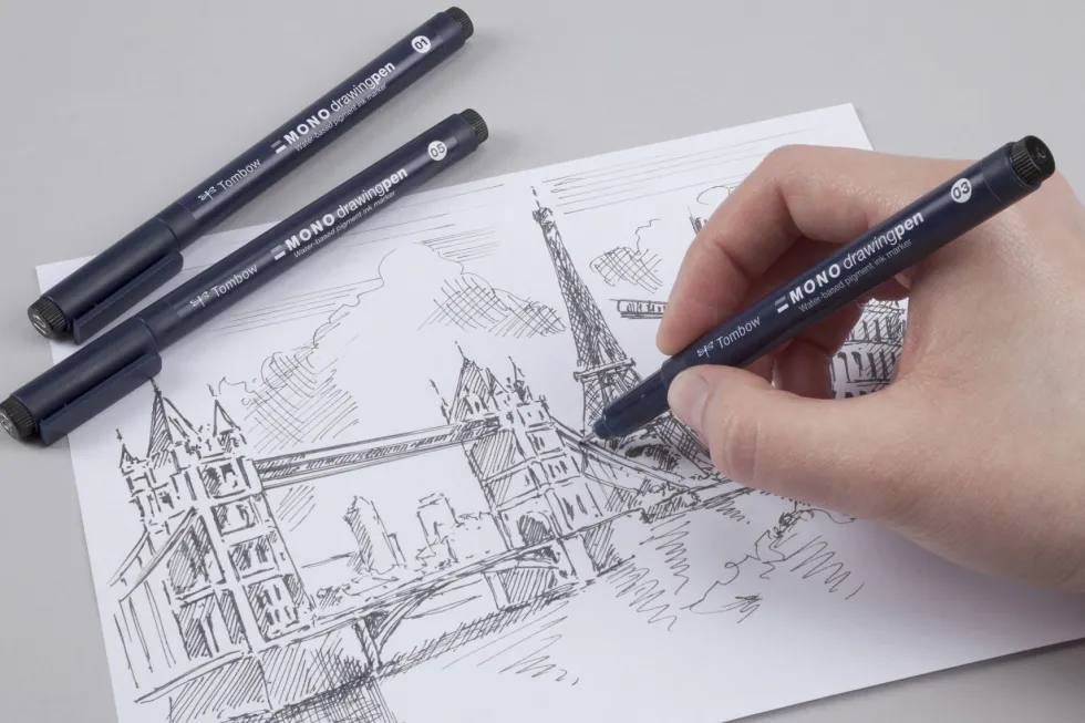 Cienkopis Mono Drawing Pen 005 - Tombow - czarny, 0,2 mm