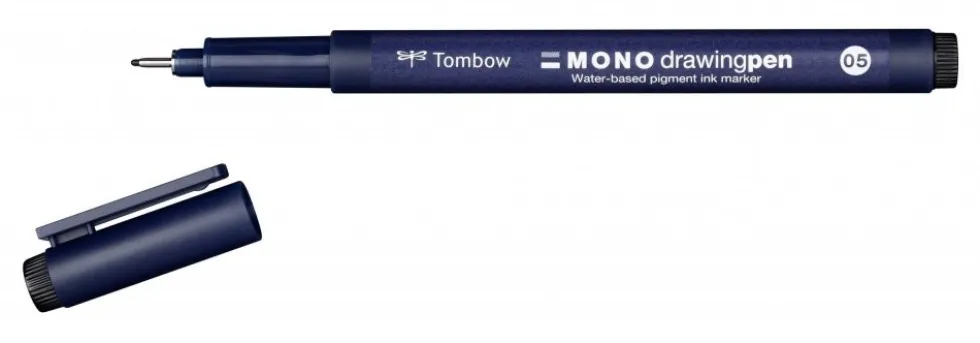 Cienkopis Mono Drawing Pen 03 - Tombow - czarny, 0,35 mm