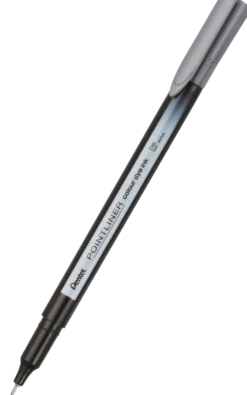 Cienkopis Pointliner Colour 0,4 mm - Pentel - szary