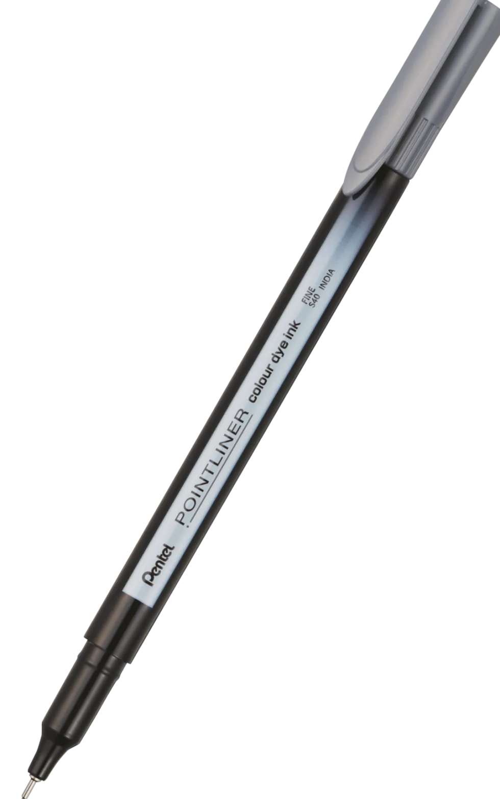 Cienkopis Pointliner Colour 0,4 mm - Pentel - szary