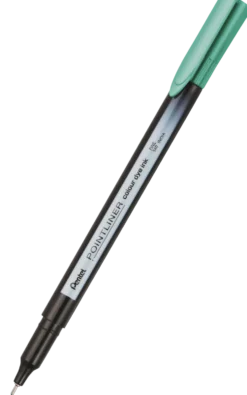 Cienkopis Pointliner Colour 0,4 mm - Pentel - szmaragdowy zielony