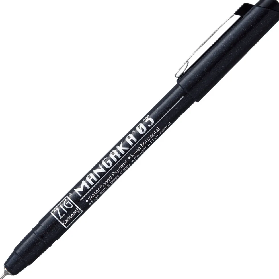 Cienkopis ZIG Cartoonist Mangaka - Kuretake - czarny, 0,3 mm
