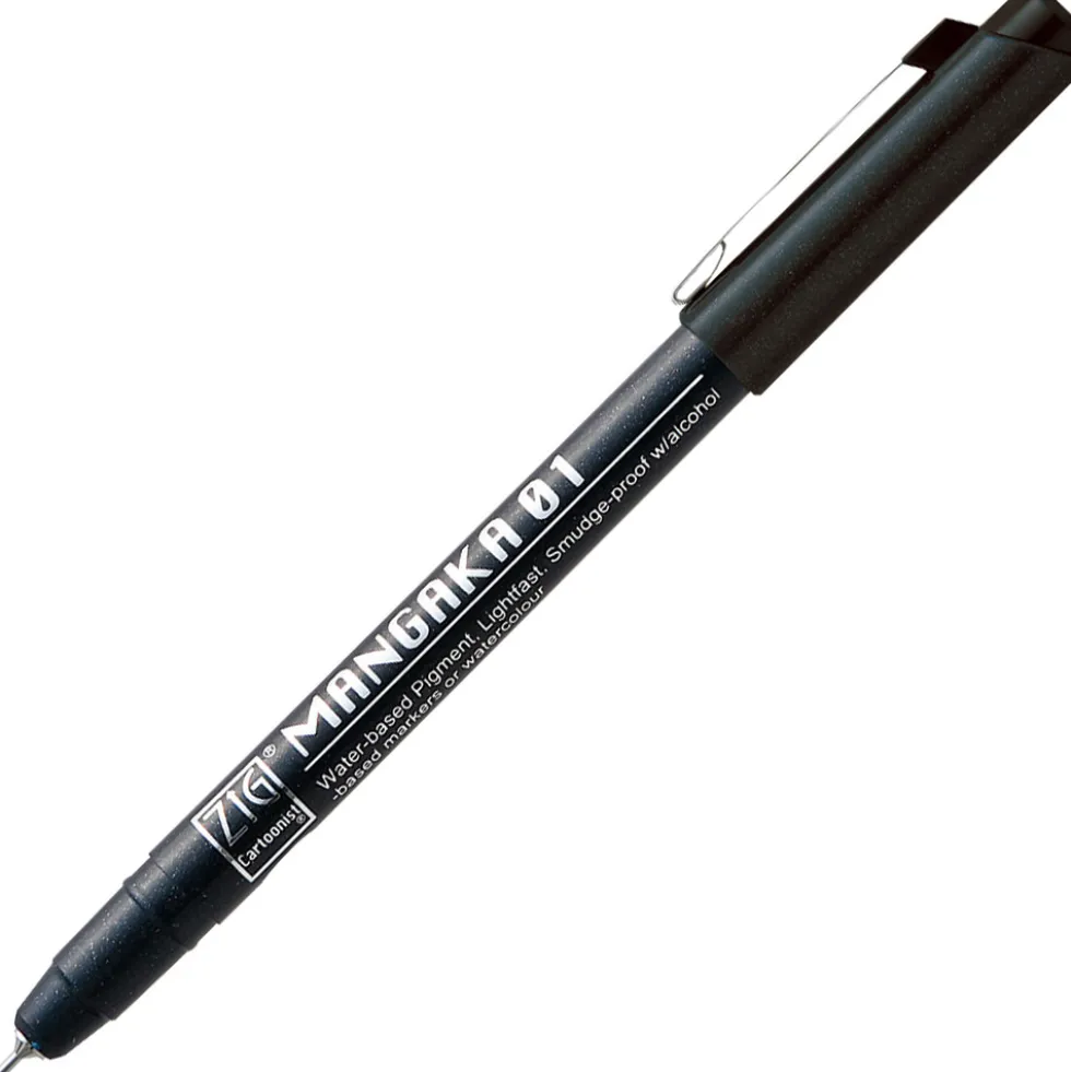 Cienkopis ZIG Cartoonist Mangaka - Kuretake - czarny, 0,05 mm