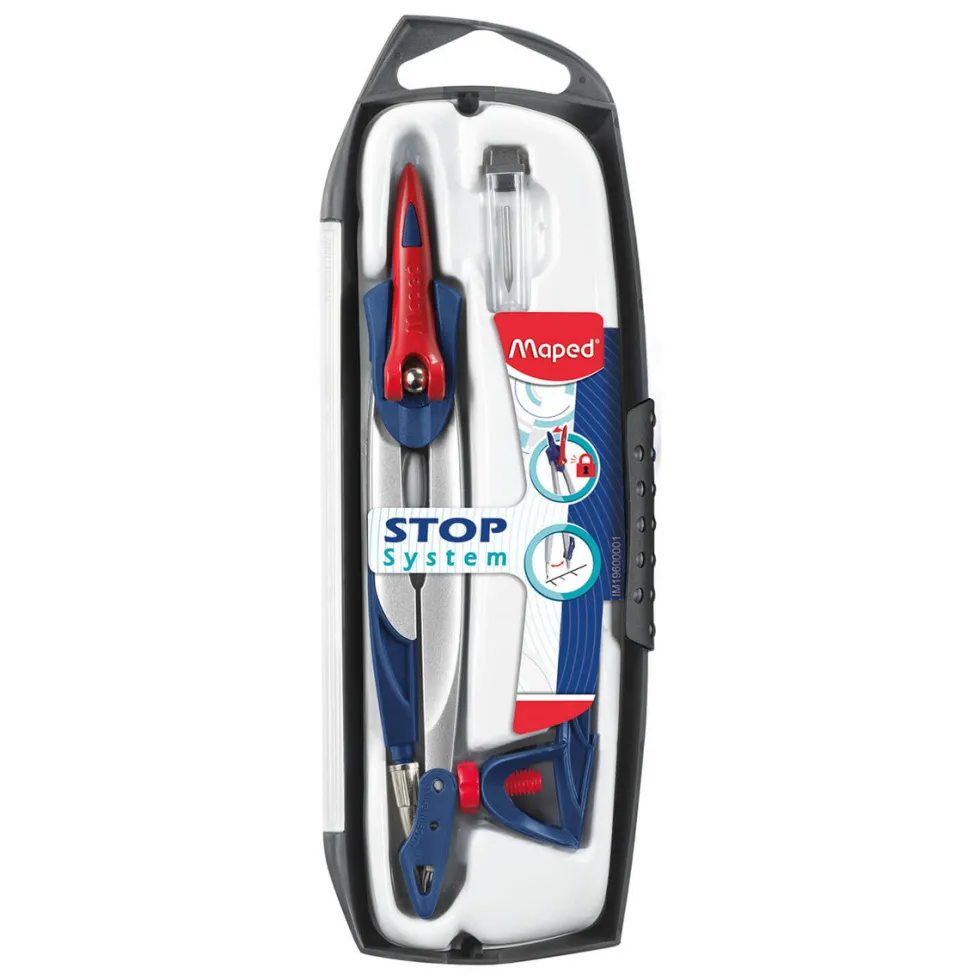 Cyrkiel szkolny Stop System - Maped - 3 elementy