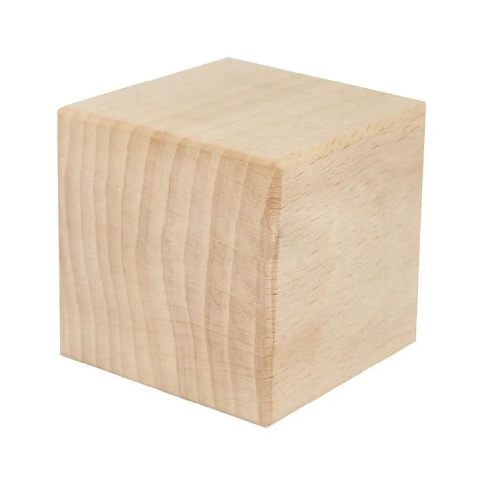 Drewniana kostka, klocek - 5,6 x 5,6 cm